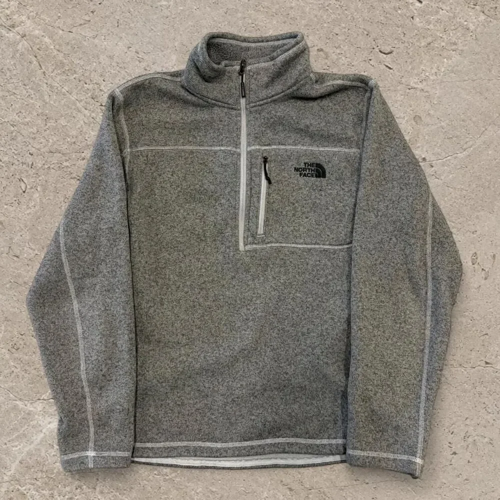 Mens The North Face Fleece Quarter Zip SZ L